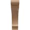 Ekena Millwork 7"W x 28"D x 28"H Thin Hughes Rough Cedar Woodgrain TimberThane Corbel, Primed Tan CORUR07X28X28HUGRCPR - alternate 5
